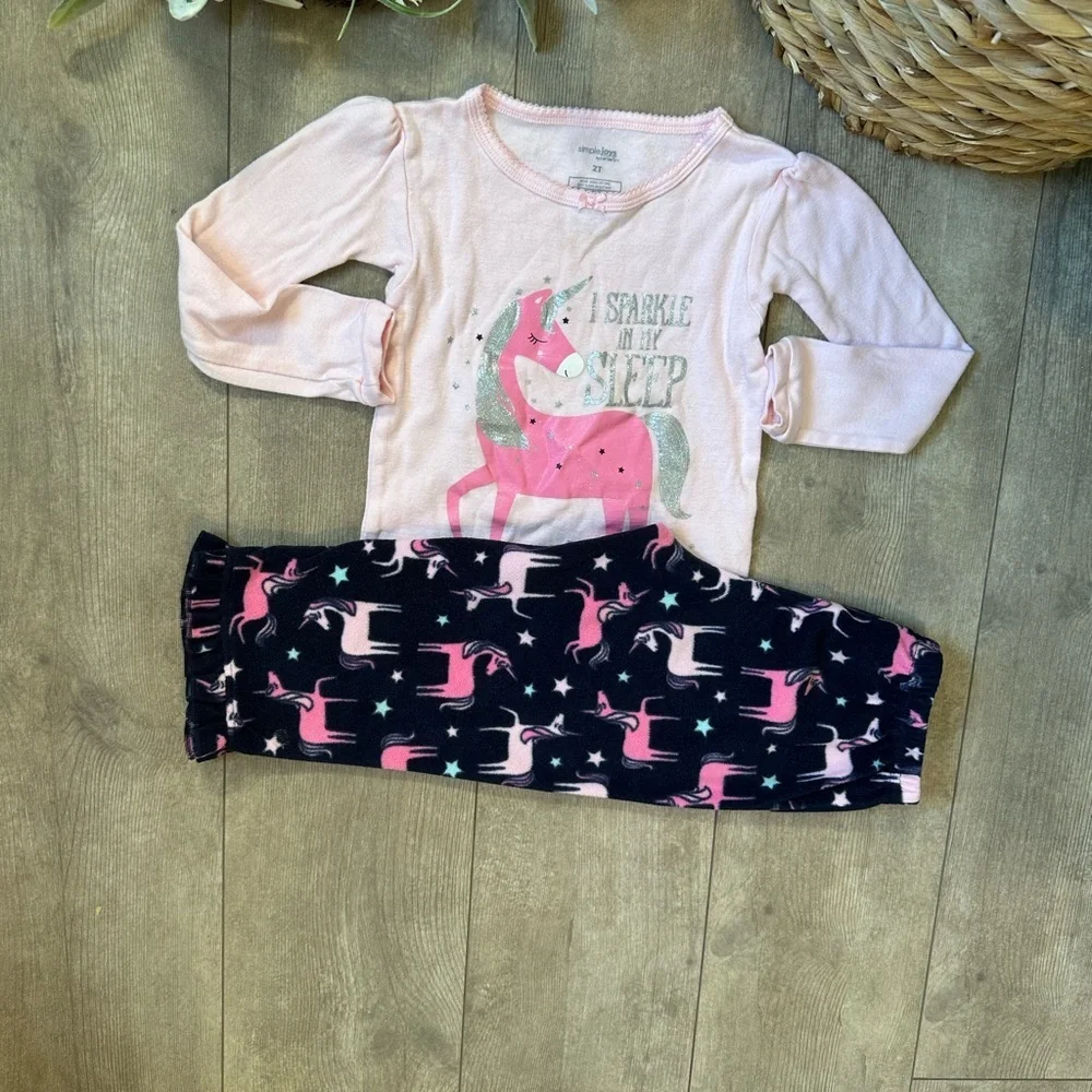 Carter’s Unicorn Theme Toddler Girl’s Pajamas Set “I Sparkle in my Sleep”